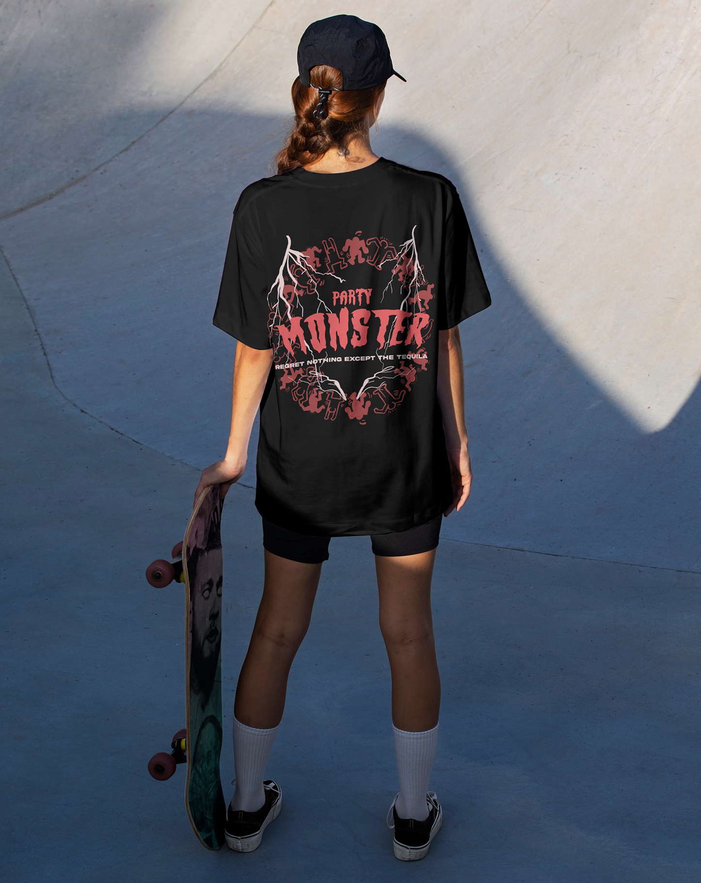 PARTY MONSTER OVERSIZED GRAPHIC T-SHIRT