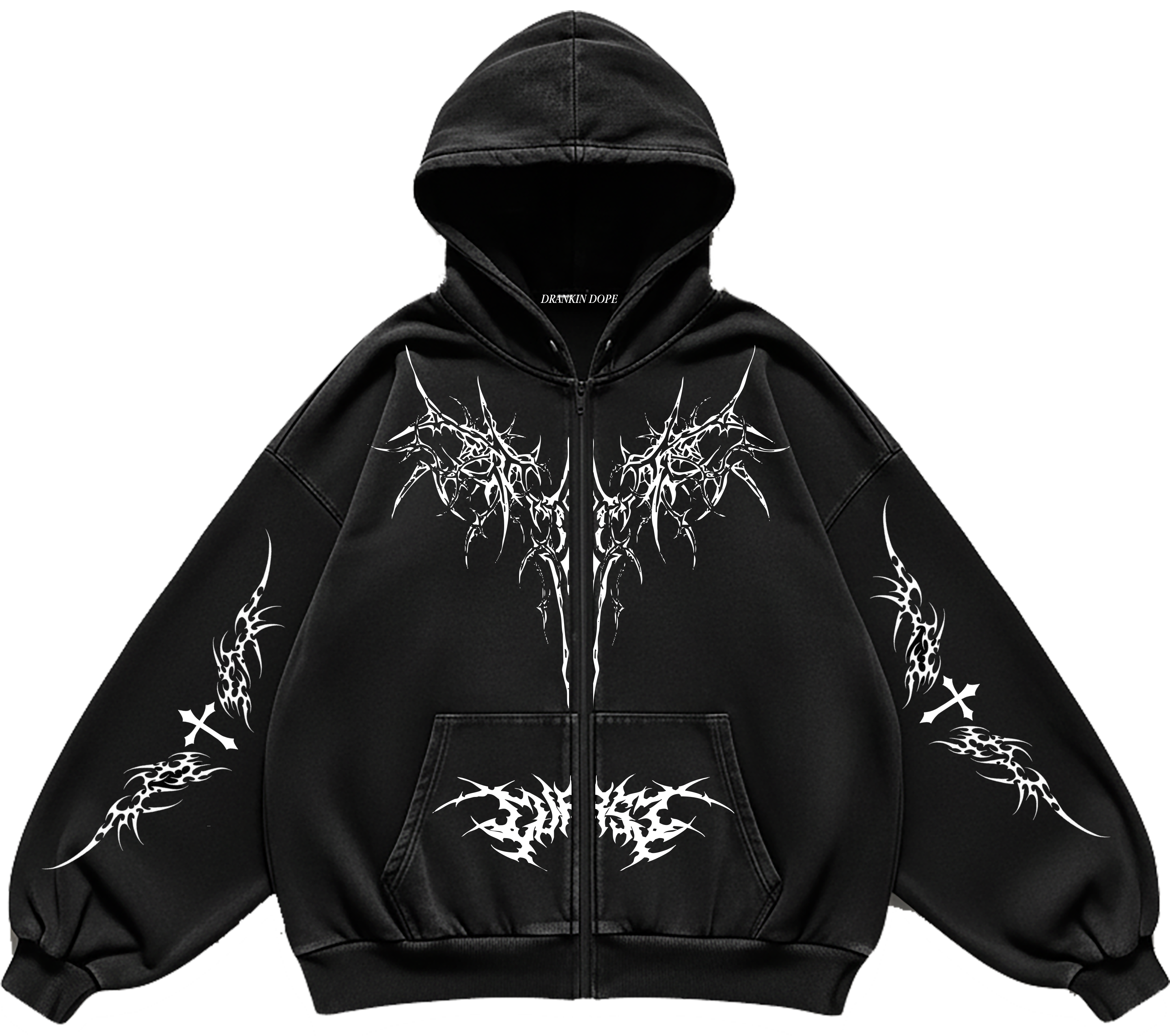 CROWDS ZIPPER HOODIE – Drankin Dope