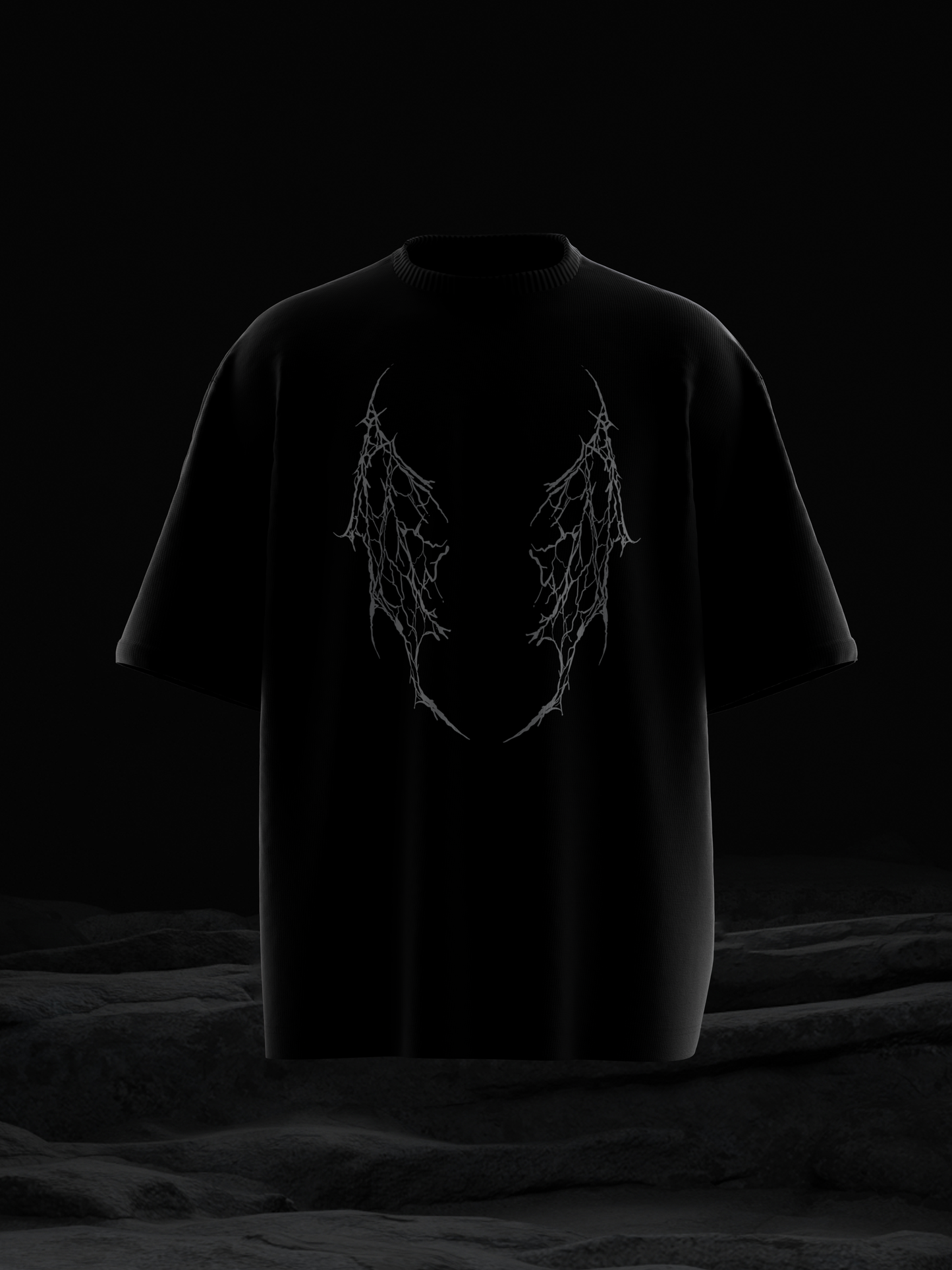 DEVIL WINGS OVERSIZE GRAPHIC T-SHIRT