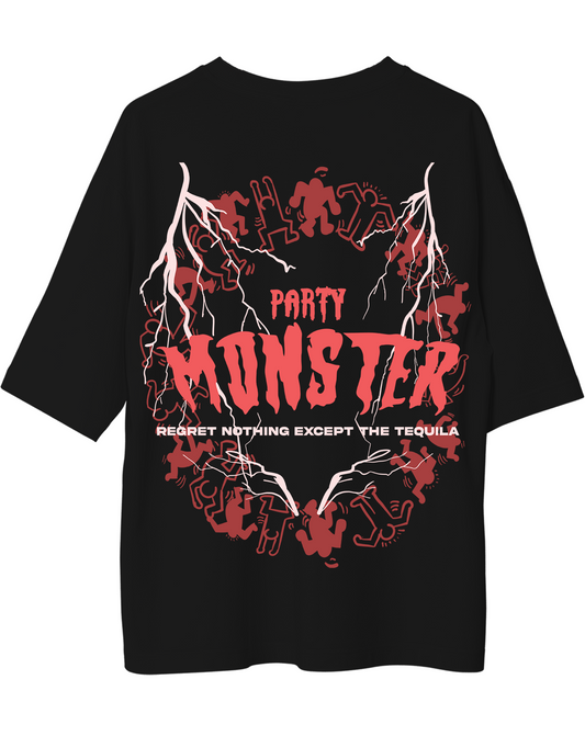 PARTY MONSTER OVERSIZED GRAPHIC T-SHIRT