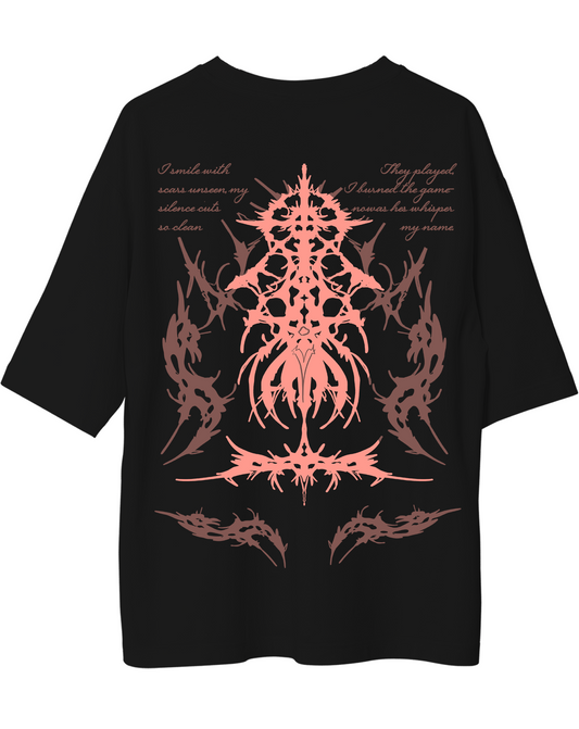 SCARS UNSEEN OVERSIZED GRAPHIC T-SHIRT