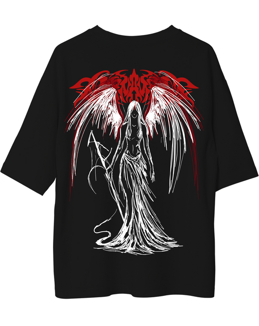 FALLEN ANGEL GOTHIC OVERSIZED STREETWEAR T-SHIRT