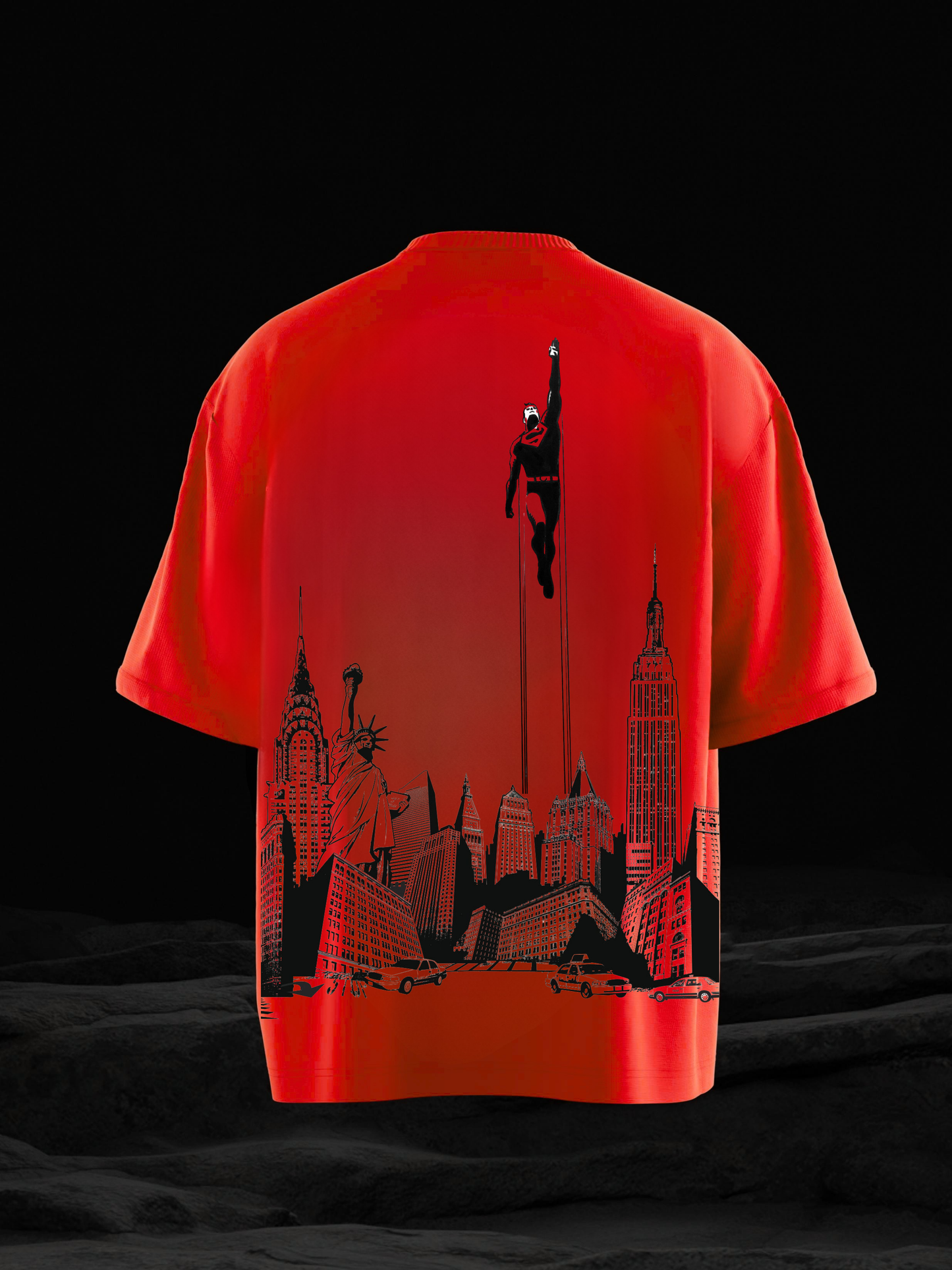 SUPERMAN: RISING ABOVE OVERSIZED T SHIRT