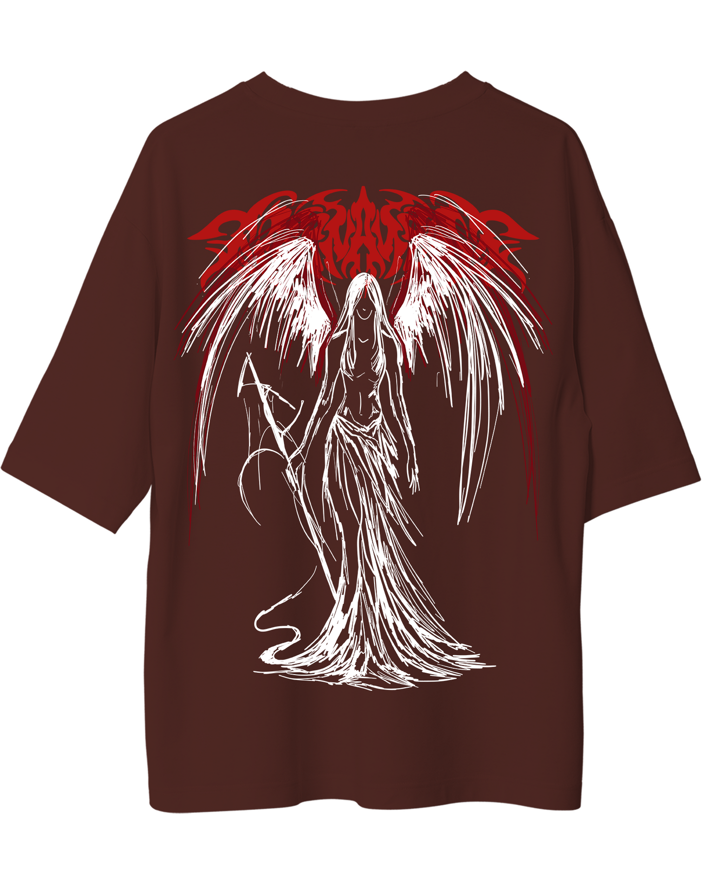 FALLEN ANGEL GOTHIC OVERSIZED STREETWEAR T-SHIRT