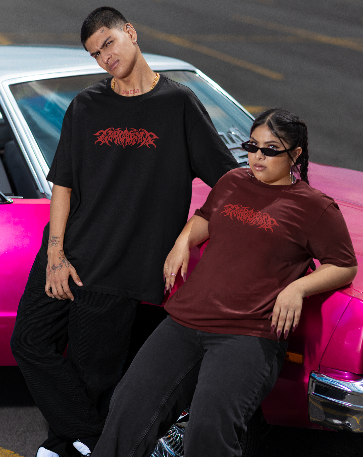 FALLEN ANGEL GOTHIC OVERSIZED STREETWEAR T-SHIRT