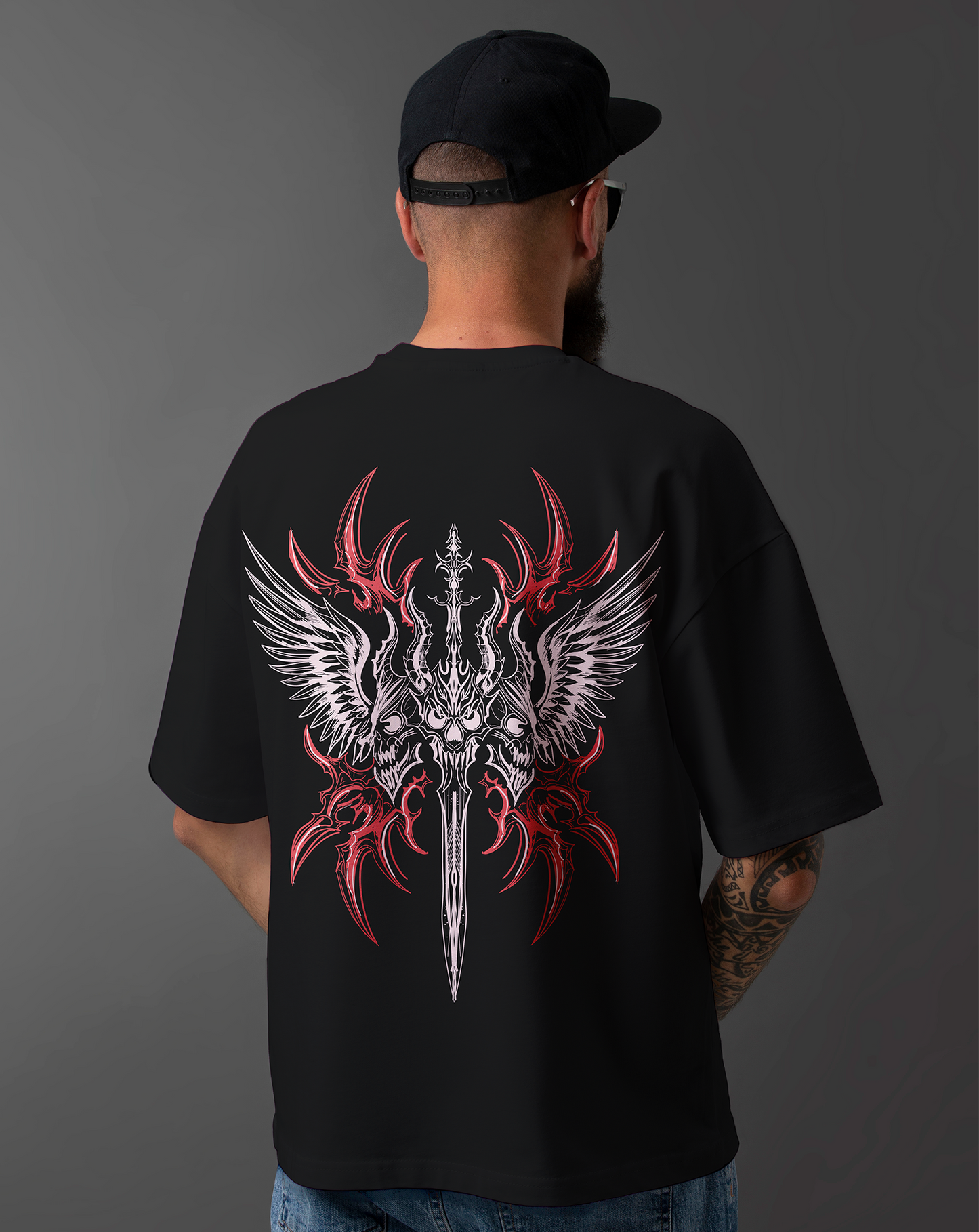 THE SWORD OVERSIZED STREETWEAR GRAPHIC TEE –