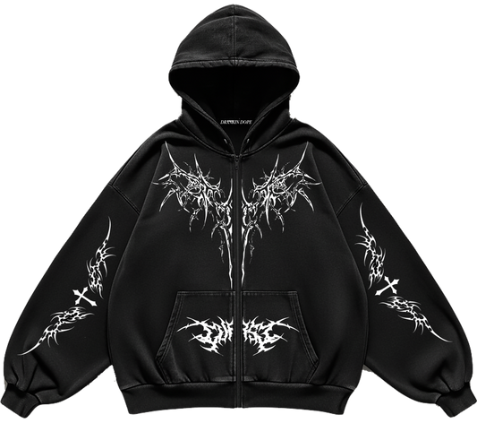 CROWDS ZIPPER HOODIE