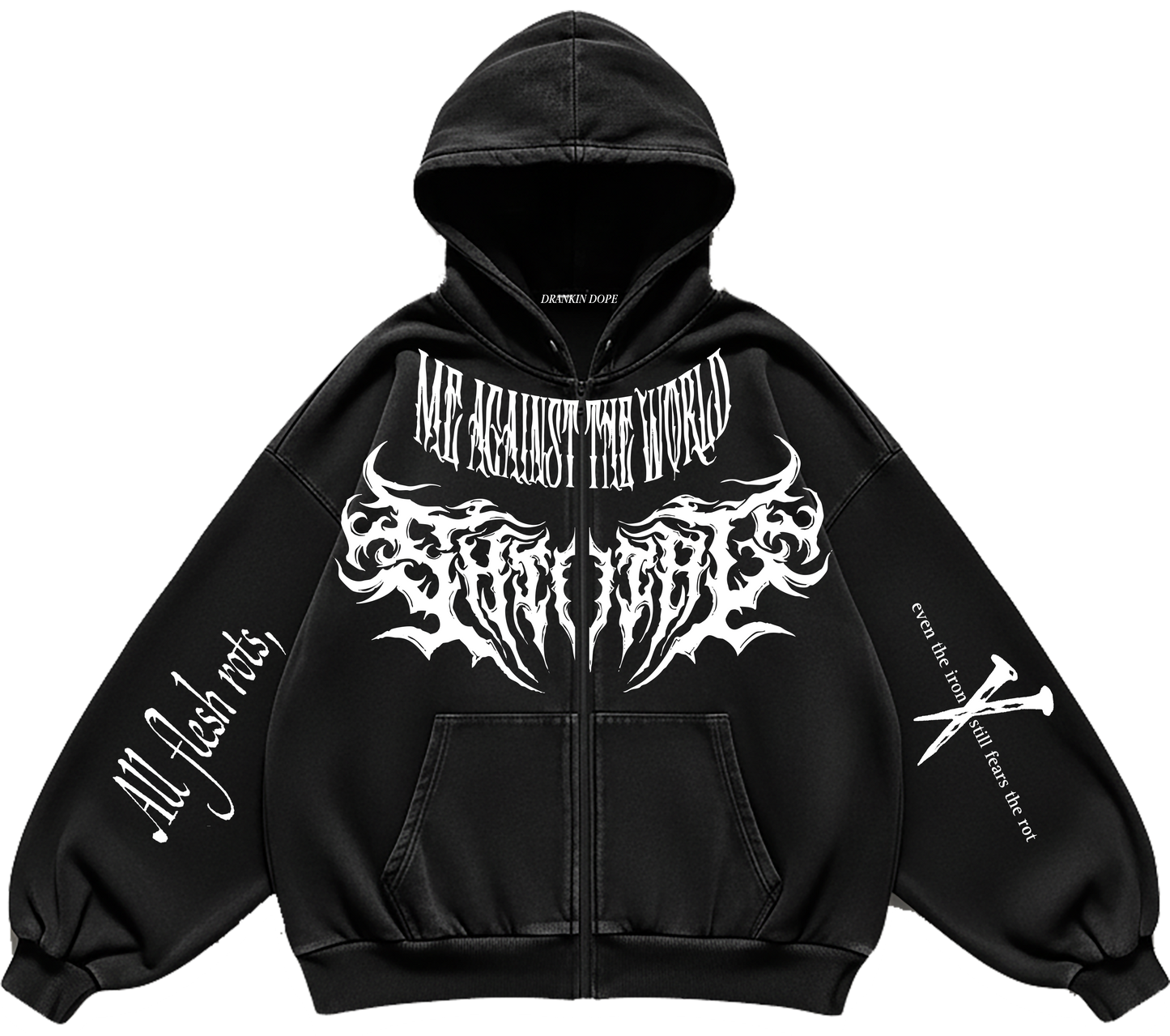 ALL FRESH ROTS ZIPPER HOODIE