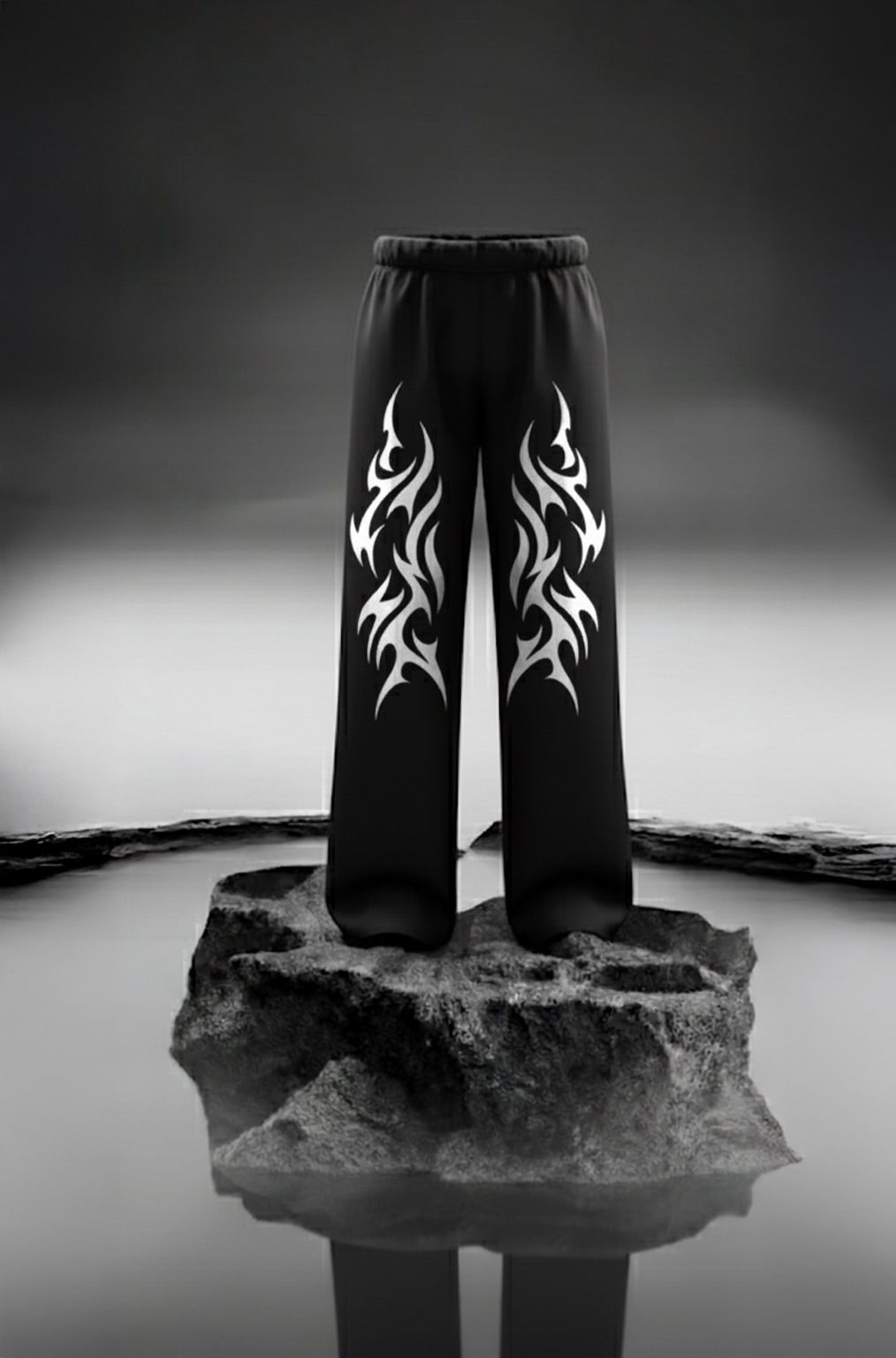 MIDNIGHT BLAZE BAGGY SWEATPANTS