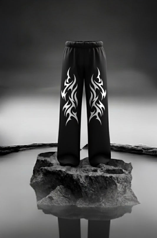 MIDNIGHT BLAZE BAGGY SWEATPANTS