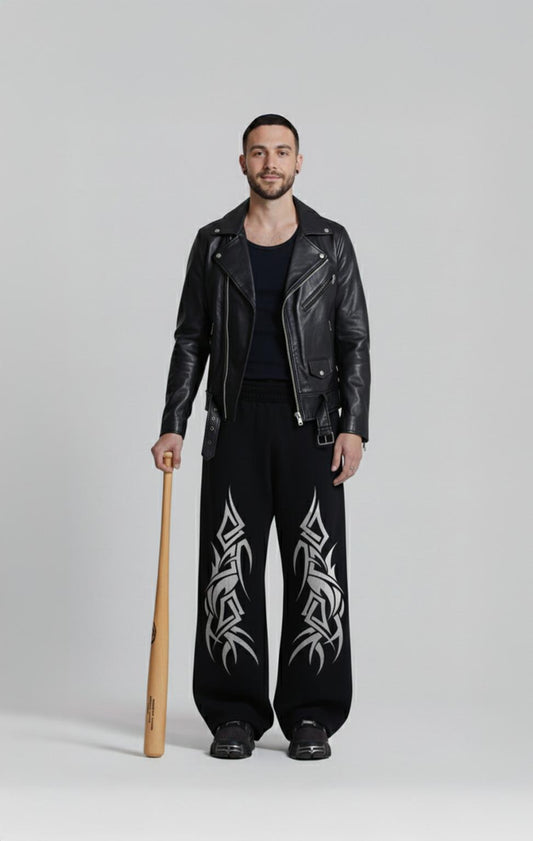 DARK REBEL FLAME SWEATPANTS