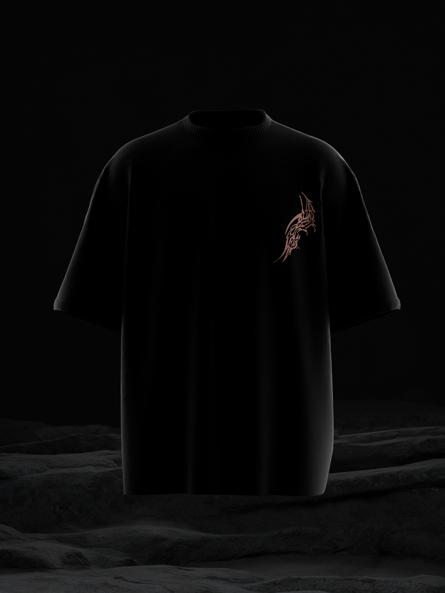 SCARS UNSEEN OVERSIZED GRAPHIC T-SHIRT