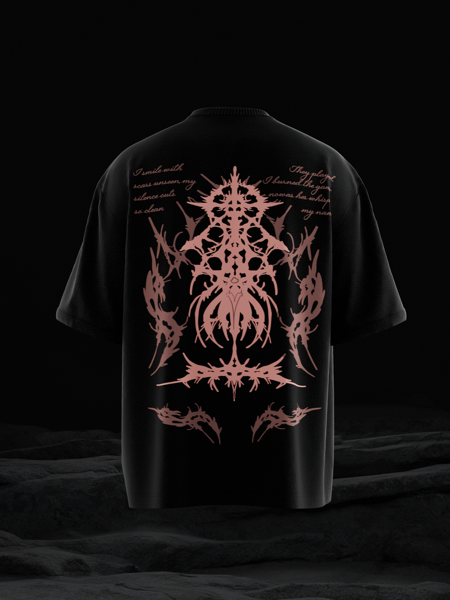 SCARS UNSEEN OVERSIZED GRAPHIC T-SHIRT